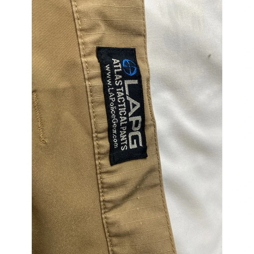 LA Police Gear Atlas Tactical Pants Mens 38x30‎ Coyote Brown Ripstop Cargo LAPG